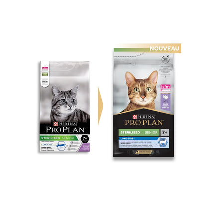 Pro Plan Longevis Sterilised Senior à la dinde - croquettes chat