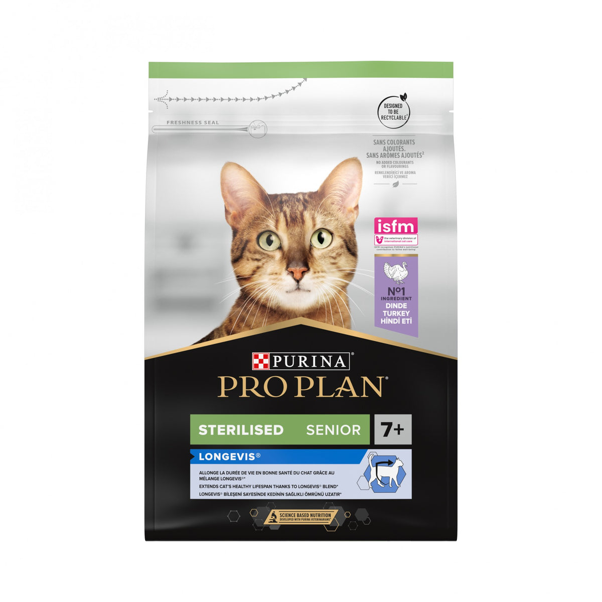 Pro Plan Longevis Sterilised Senior à la dinde - croquettes chat