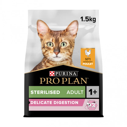 Pro Plan Delicate Digestion Sterilised Adult au poulet - croquettes chat