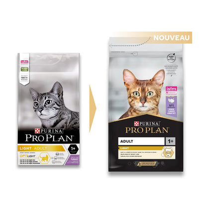 Pro Plan Light Adult OptiLight - croquettes chat