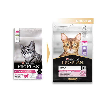 Pro Plan Delicate Digestion Adult à la dinde - croquettes chat