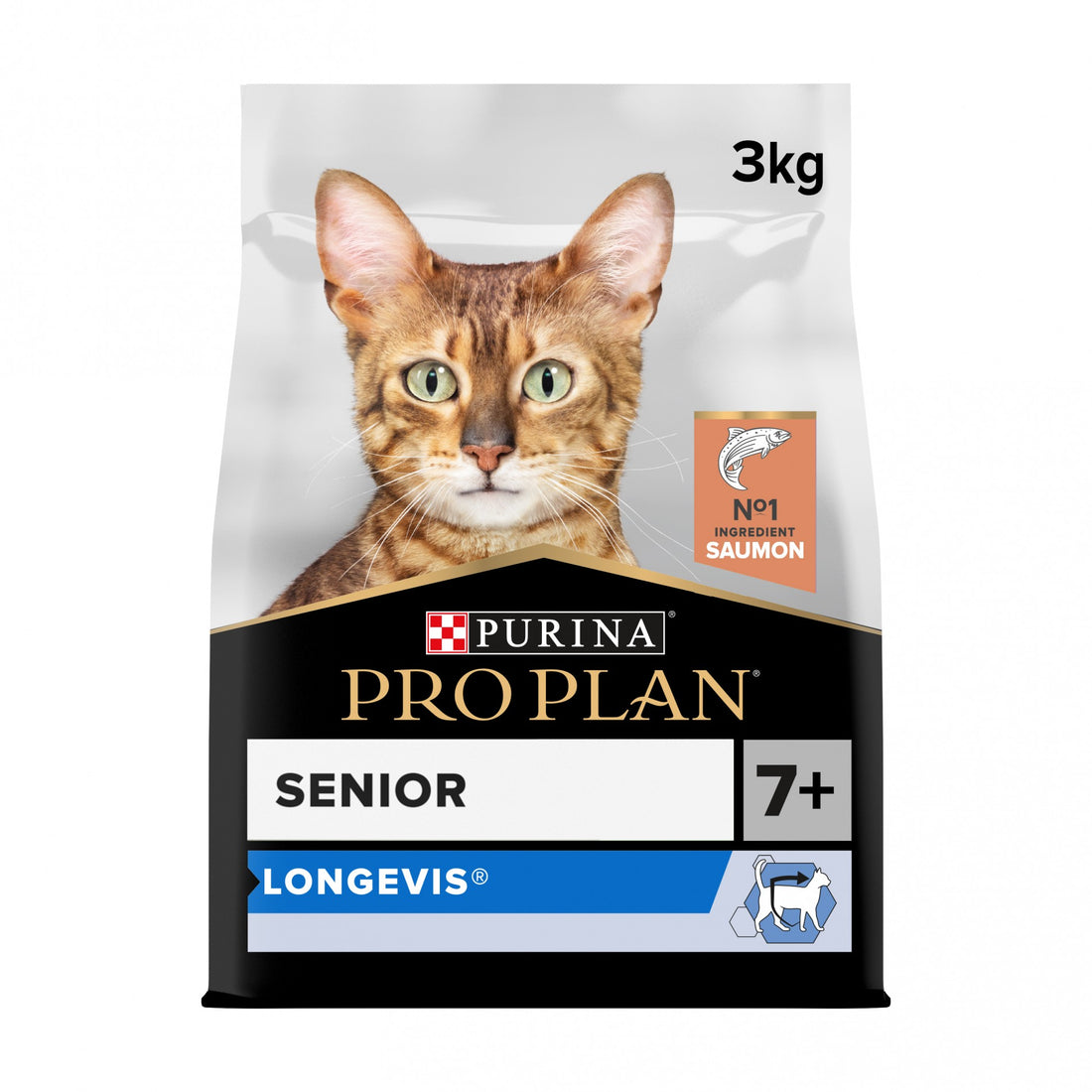 Pro Plan Longevis Senior au saumon - croquettes chat