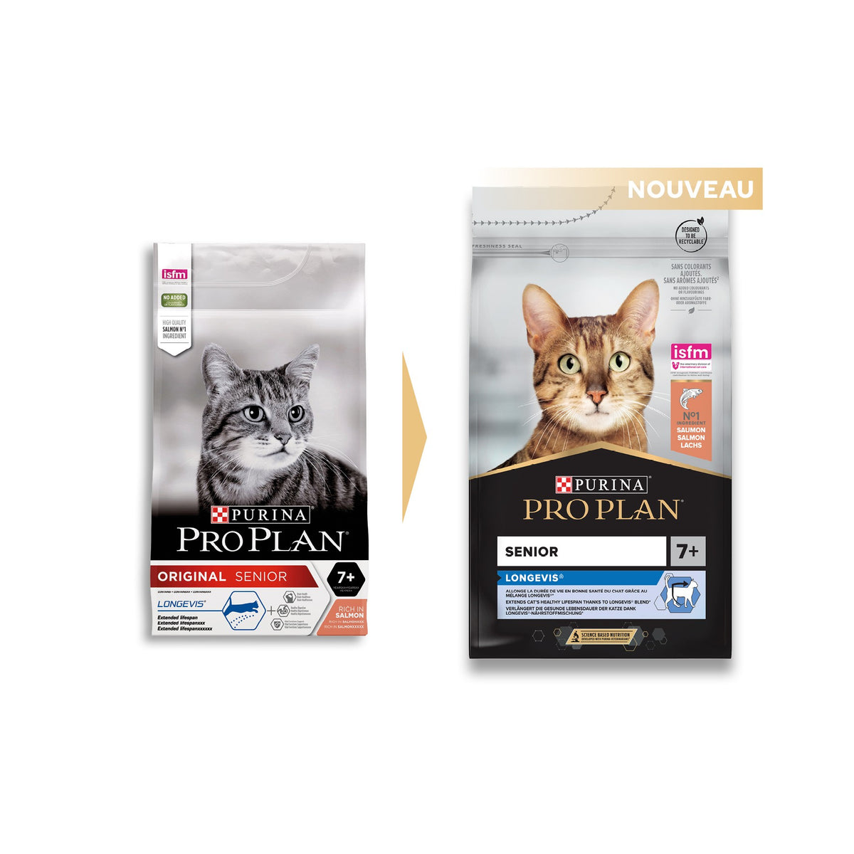 Pro Plan Longevis Senior au saumon - croquettes chat