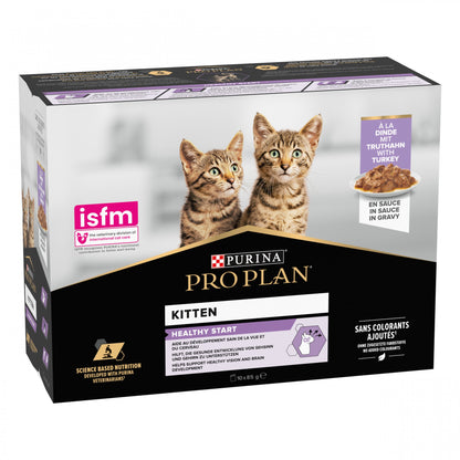 Pro Plan Healthy Start Kitten en sauce à la dinde - pâtée chaton