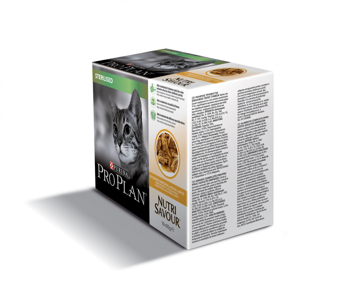 Pro Plan Nutrisavour Sterilised en sauce - pâtée chat