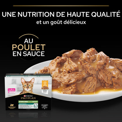 Pro Plan Nutrisavour Sterilised en sauce - pâtée chat