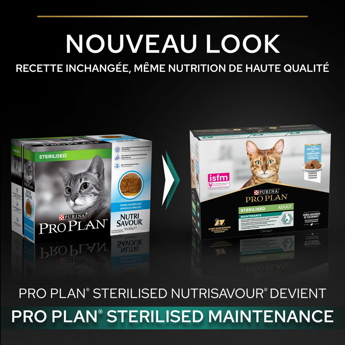 Pro Plan Nutrisavour Sterilised en mousse - pâtée chat