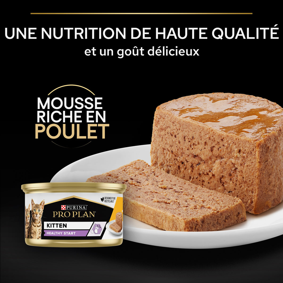 Pro Plan Healthy Start Kitten en mousse au poulet - pâtée chaton