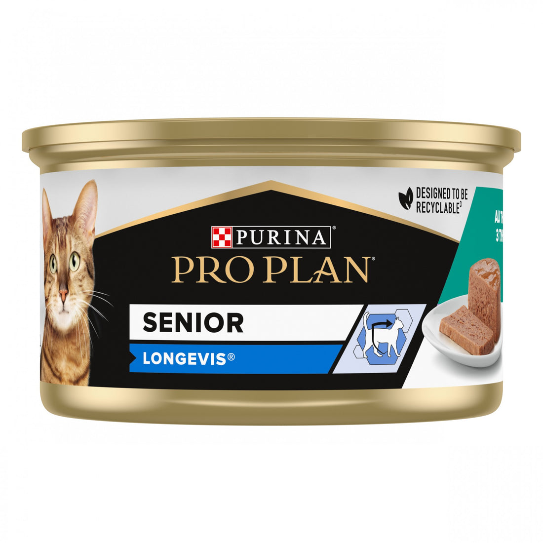 Pro Plan Longevis Senior en mousse au thon - pâtée chat