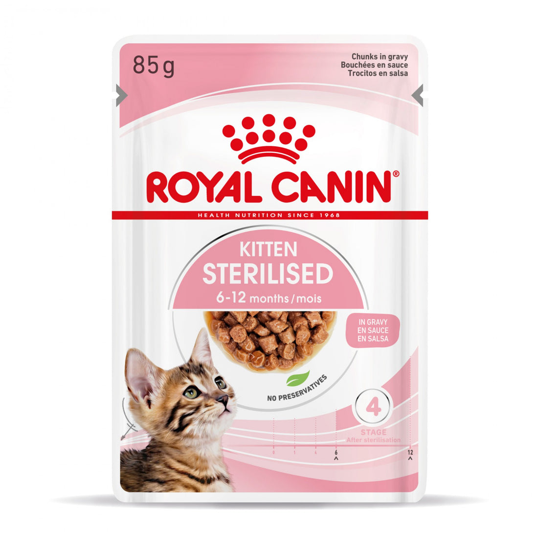 Royal Canin Kitten Sterilised gelée et sauce - pâtée chaton