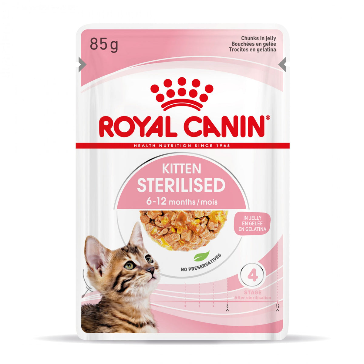 Royal Canin Kitten Sterilised gelée et sauce - pâtée chaton