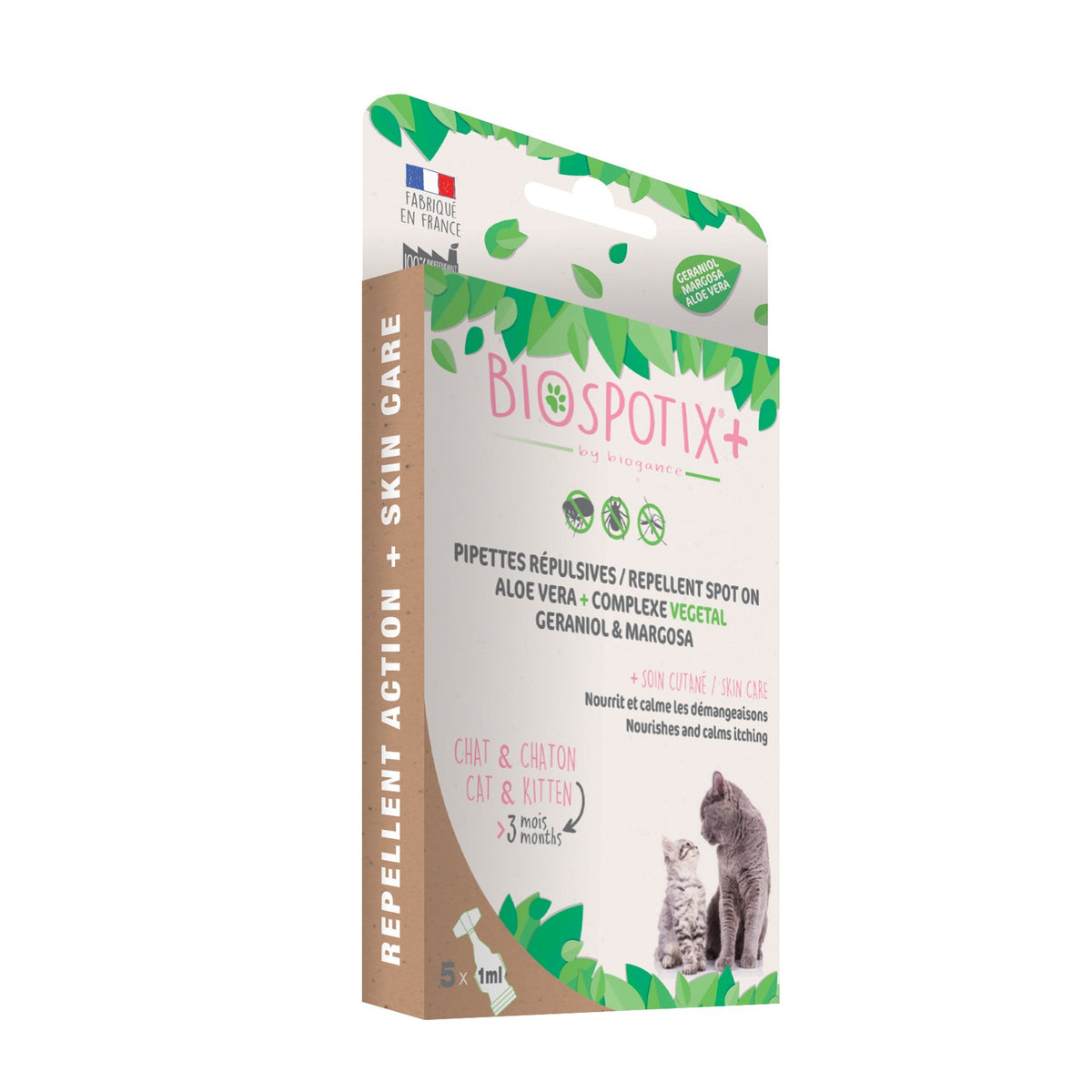 Pipettes répulsives Biospotix+ chat, chaton