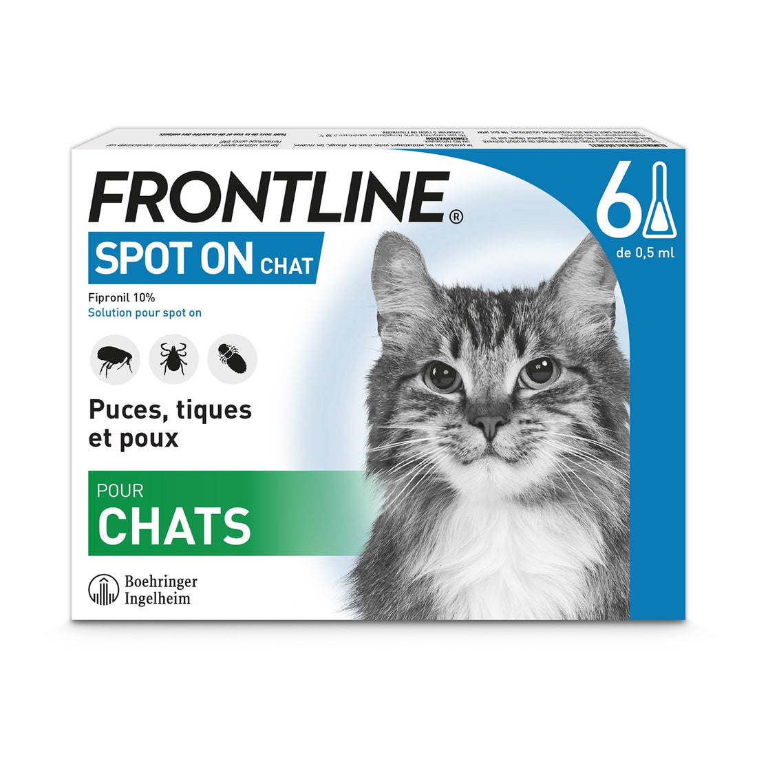 Pipettes Frontline Spot-On chat