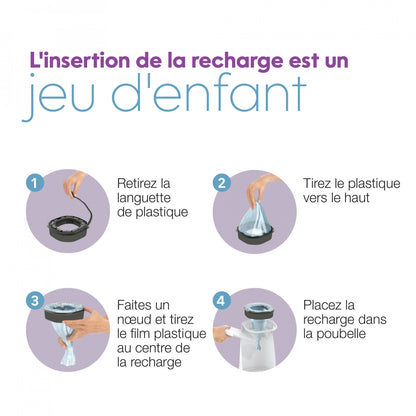 Recharge pour poubelle Litter Locker Fashion &amp; Litter Genie - chat