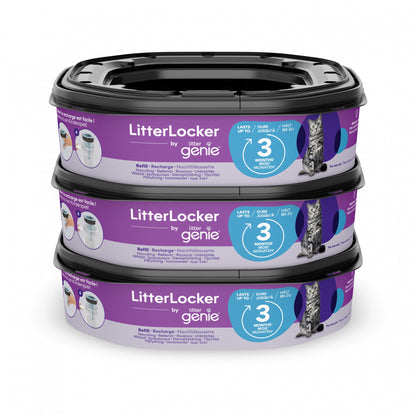 Recharge pour poubelle Litter Locker Fashion &amp; Litter Genie - chat
