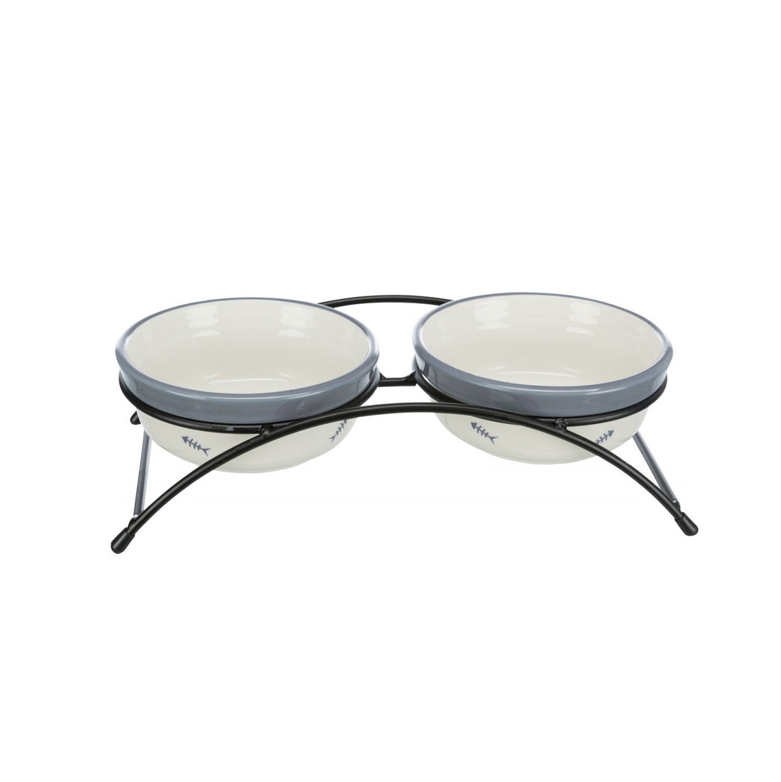 Gamelle double Fish Bone chien, chat
