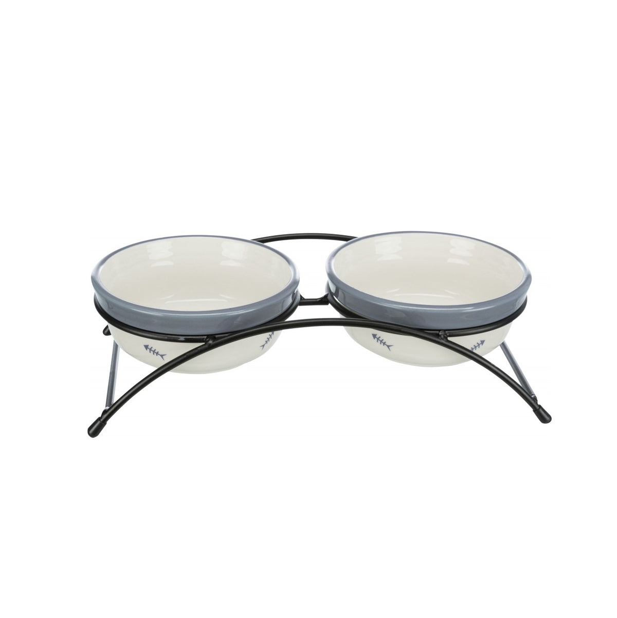 Gamelle double Fish Bone chien, chat