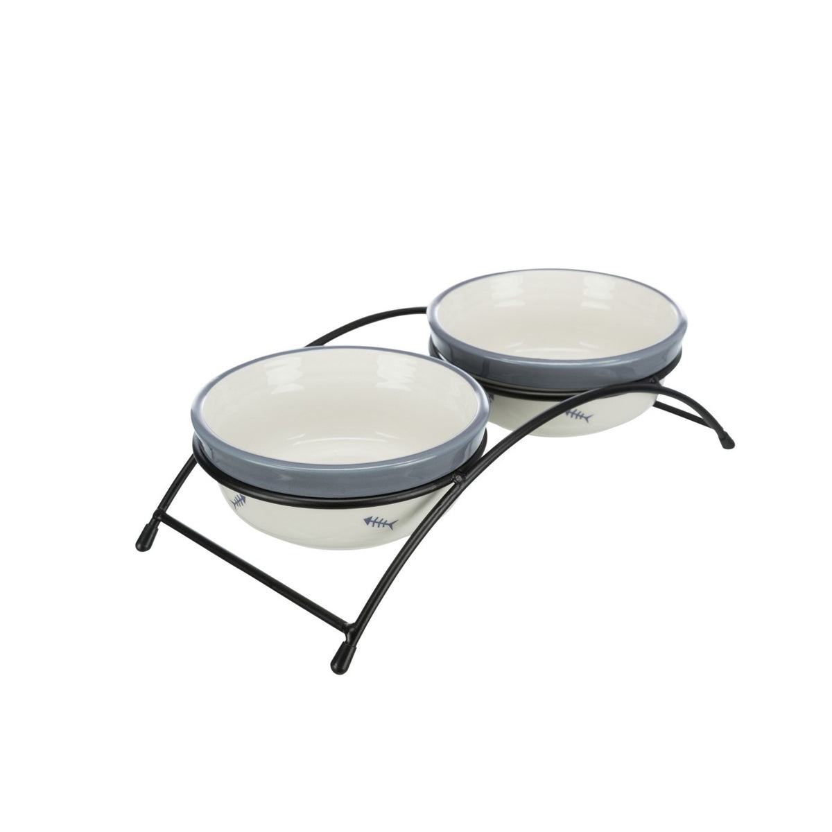 Gamelle double Fish Bone chien, chat