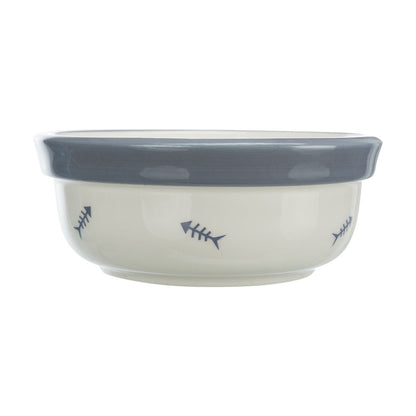 Gamelle double Fish Bone chien, chat