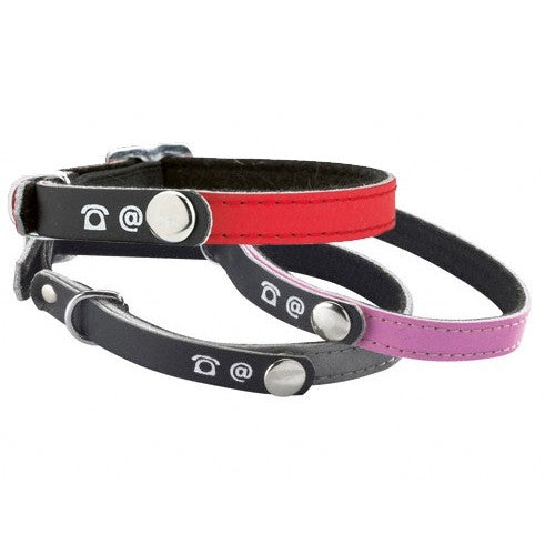 Collier porte-adresse réfléchissant chat, chien