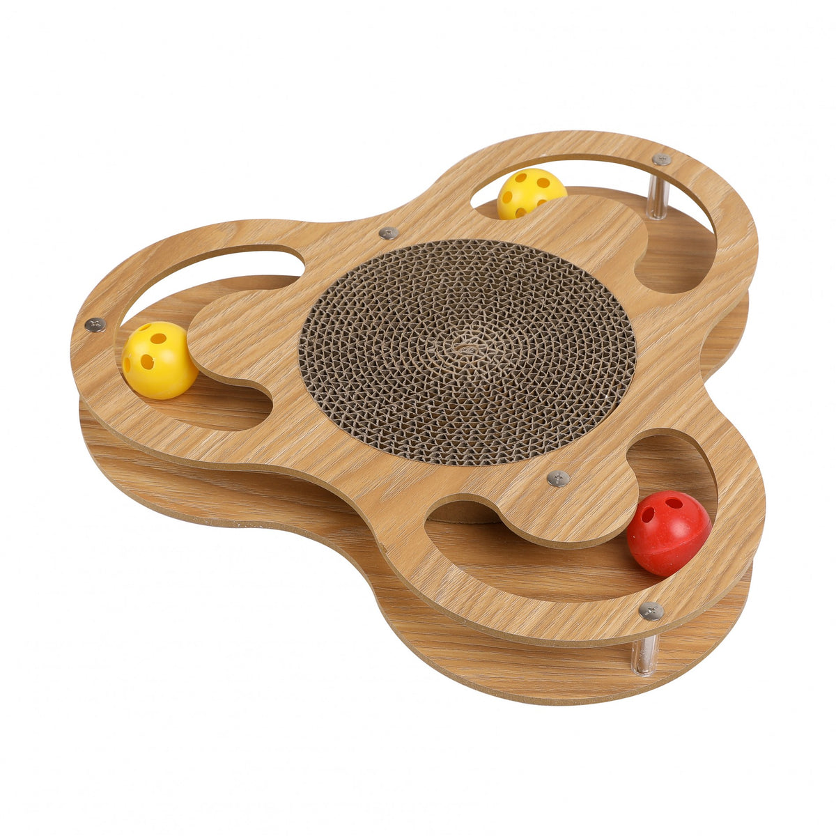 Recharges plateforme à griffer en bois Wouapy chat