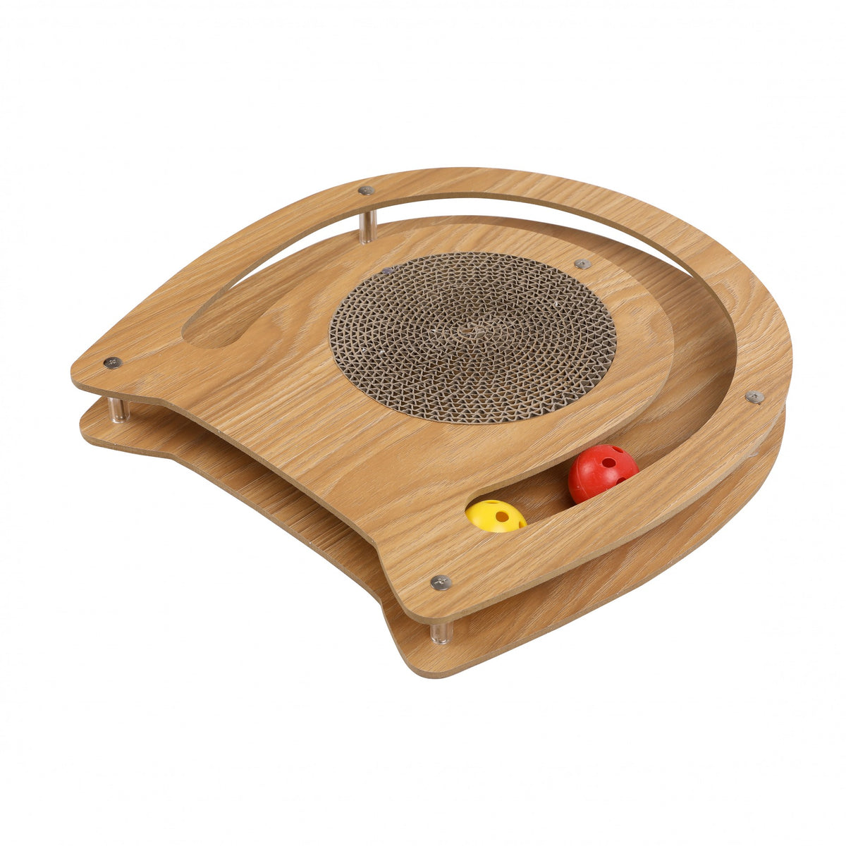 Recharges plateforme à griffer en bois Wouapy chat