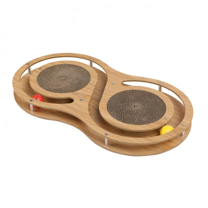 Recharges plateforme à griffer en bois Wouapy chat