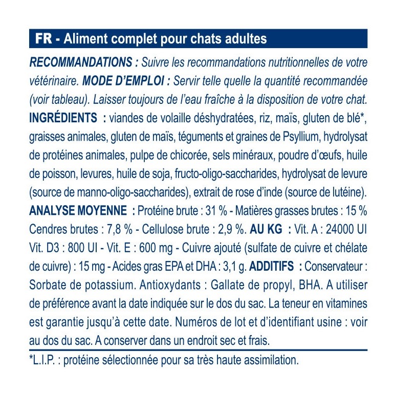 Royal Canin Veterinary Gastrointestinal Fibre Response - croquettes chat