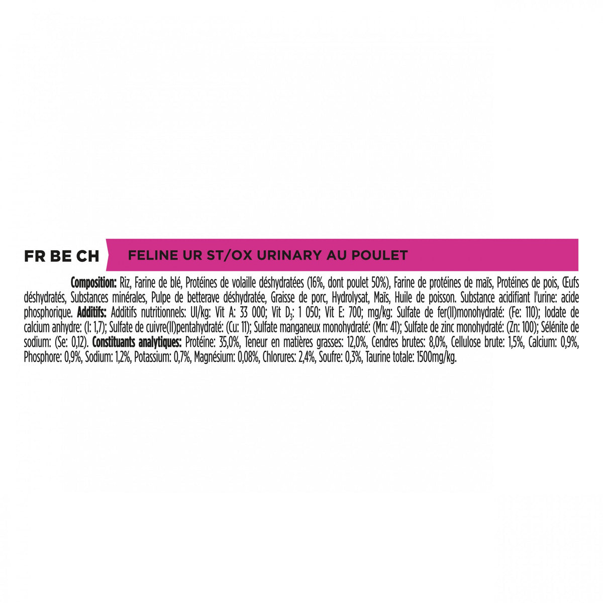 Pro Plan Veterinary Diets UR St/Ox Urinary au poulet – croquettes chat
