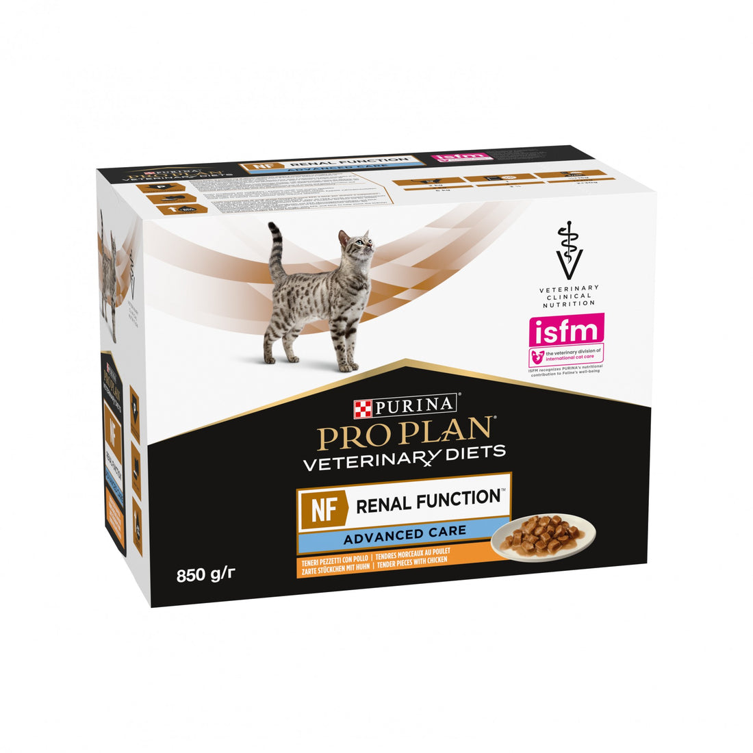 Pro Plan Veterinary Diets NF Renal Function Advance Care – pâtée en bouchées pour chat