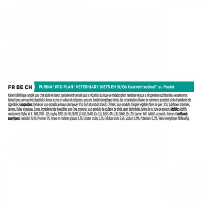Pro Plan Veterinary Diets EN St/Ox Gastrointestinal – pâtées en bouchées pour chat