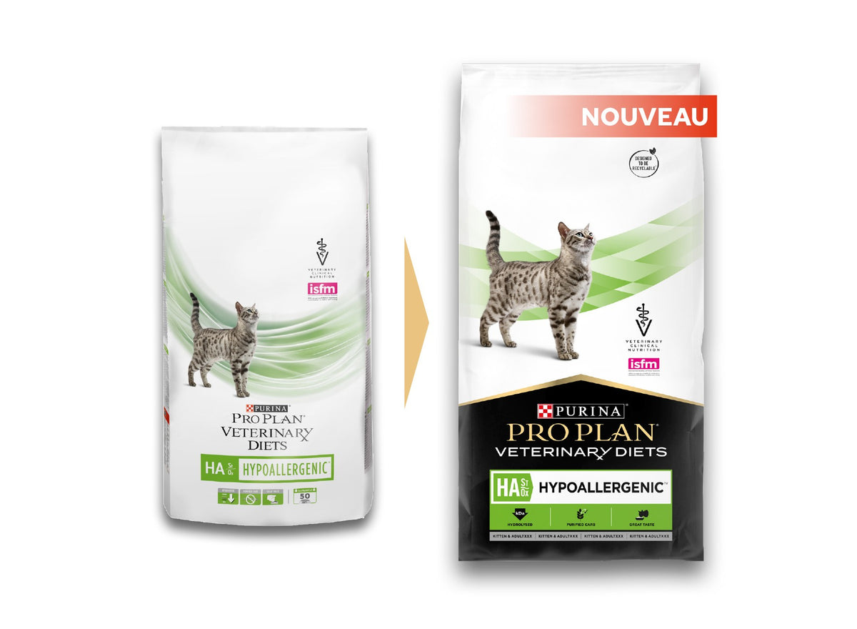 Pro Plan Veterinary Diets HA Hypoallergenic - croquettes chat