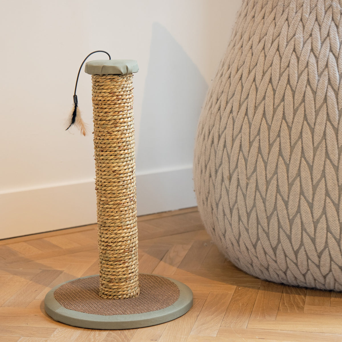 Poteau à griffer Rofra - Beige &amp; gris