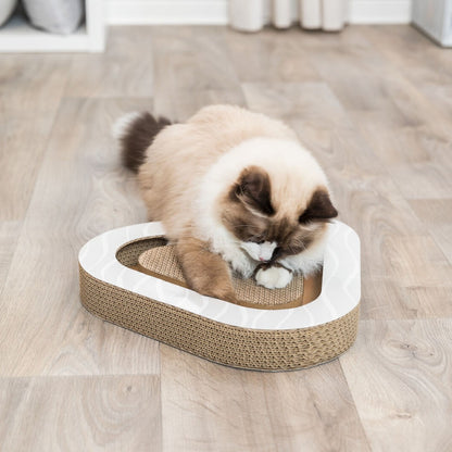 Griffoir carton avec balles chat
