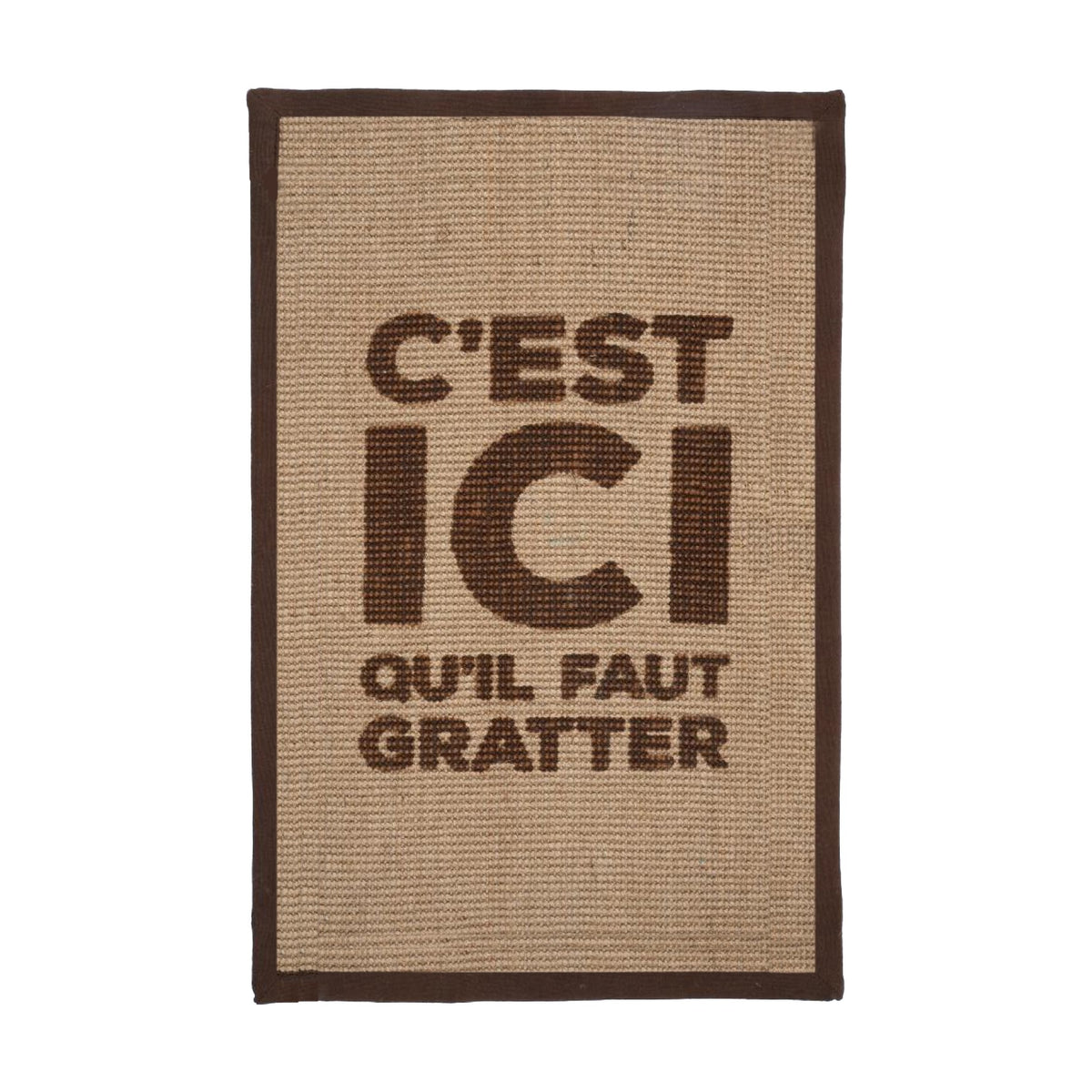Tapis à griffer Here Rectangle – Marron