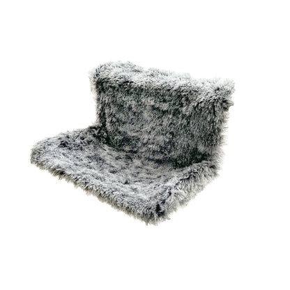 Hamac poilu noir pour radiateur chat