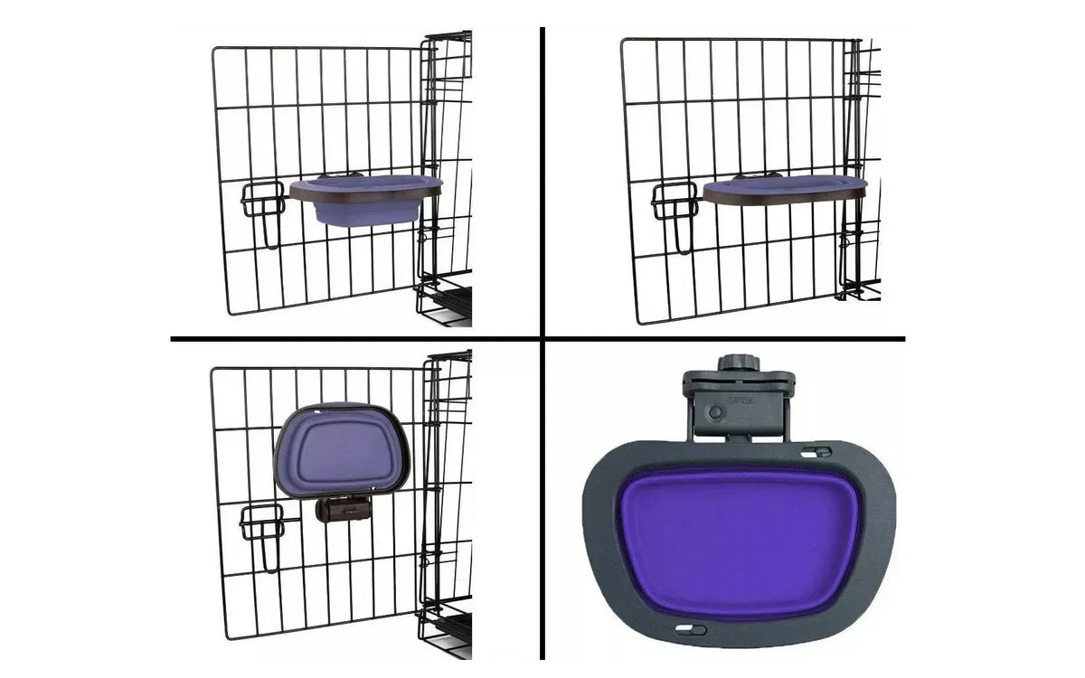 Gamelle de cage retractable Dexas