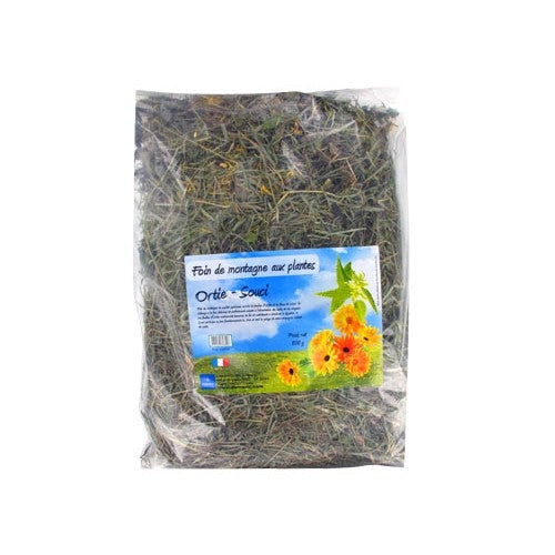 Foin de montagne aux plantes lapin, rongeur