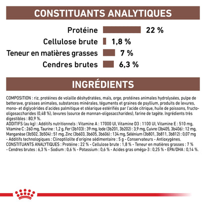 Royal Canin Veterinary Gastrointestinal Low Fat Small Dog – croquettes chien