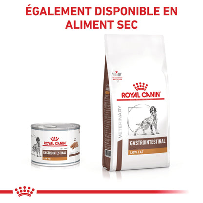 Royal Canin Veterinary Gastrointestinal Low Fat en mousse - pâtée chien