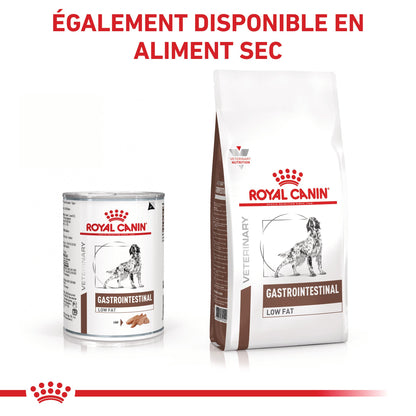 Royal Canin Veterinary Gastrointestinal Low Fat en mousse - pâtée chien