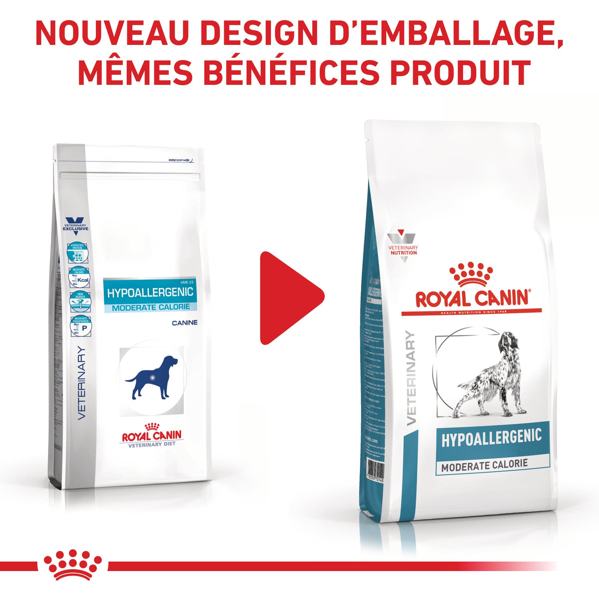 Royal Canin Veterinary Hypoallergenic Moderate Calorie - croquettes chien