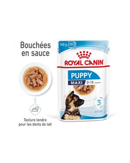 Royal Canin Maxi Puppy en sauce - pâtée chiot