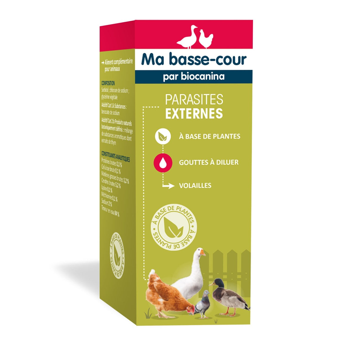 Complément parasites externes volailles