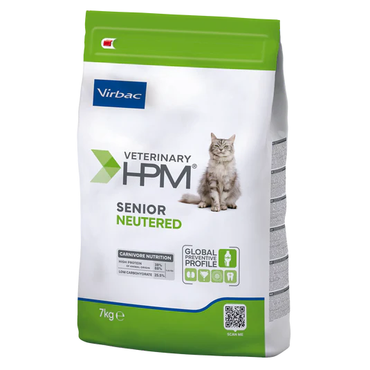 Virbac Veterinary HPM Senior Neutered Cat - croquettes chat
