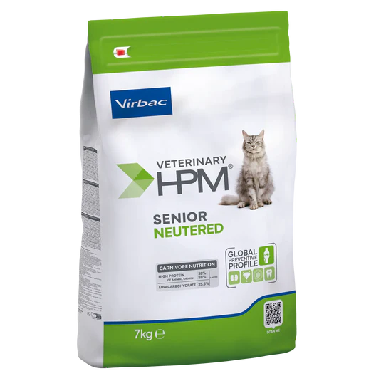 Virbac Veterinary HPM Senior Neutered Cat - croquettes chat