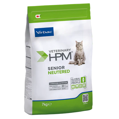 Virbac Veterinary HPM Senior Neutered Cat - croquettes chat
