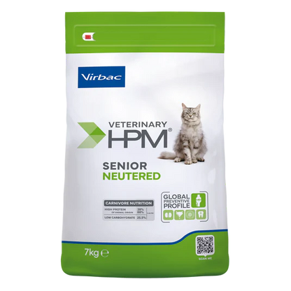 Virbac Veterinary HPM Senior Neutered Cat - croquettes chat