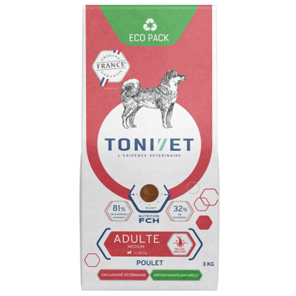Tonivet Adulte Medium - croquettes chien