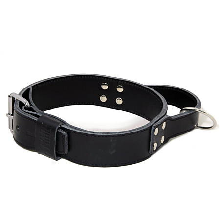Collier intervention avec poignée en cuir de vachette